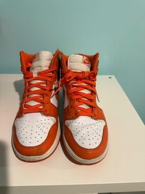 NIKE DUNK HIGH RETRO SYRACUSE / WHITE/ORANGE BLAZE / DD1399-101 /Y6
